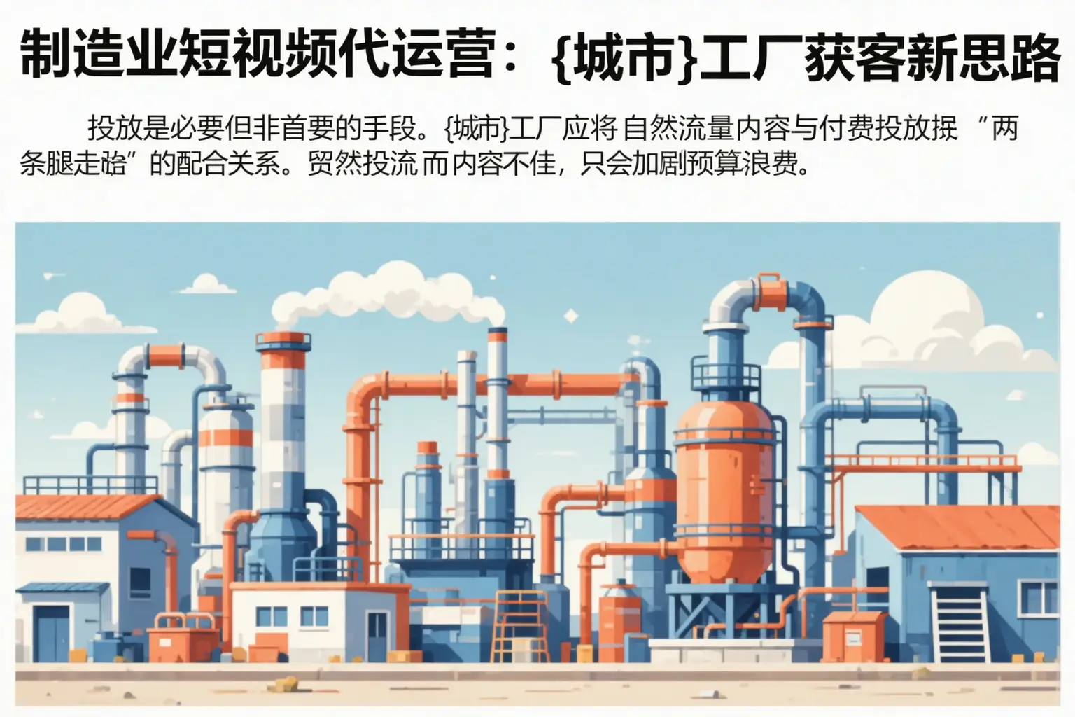 制造业短视频代运营:赣县工厂获客新思路
